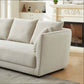 Pala Cream Colored Linen Sofa Couch 87” - Revel Sofa 