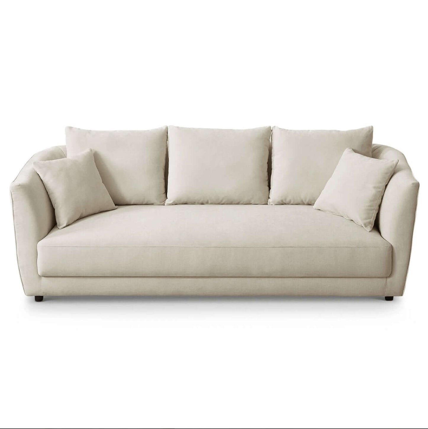 Pala Cream Colored Linen Sofa Couch 87” - Revel Sofa 