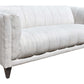 Punta Cana MCM Style Channel Tufted Polyester Fabric Sofa 79” - Revel Sofa 