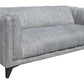 Punta Cana MCM Style Channel Tufted Polyester Fabric Sofa 79” - Revel Sofa 