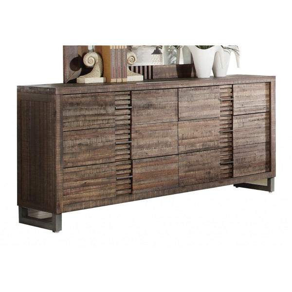 Reclaimed Oak Solid Wood Dresser w/ Six Drawers 68
