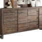 Reclaimed Oak Solid Wood Dresser w/ Six Drawers 68" - Revel Sofa 