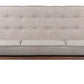 Rocky MCM Style Button Tufted Sofa in Gray 68” - Revel Sofa 