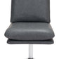 Rory Faux Leather Armless Swivel Lounge Chair - Revel Sofa 