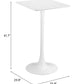 Valleta Bar Beverage Table Square Top - Revel Sofa 