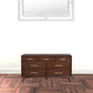 Walnut Solid Wood Seven Drawer Double Dresser 60" - Revel Sofa 